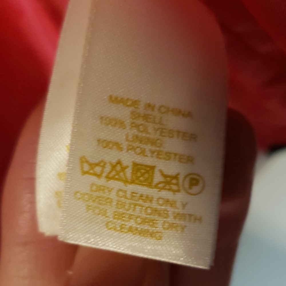 Kate Spade Jackie O black white hot pink rain coat - Picture 8 of 8